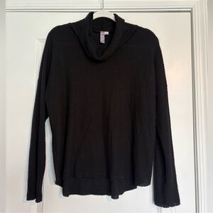 Alya Black Cowl Neck Sweater Size L